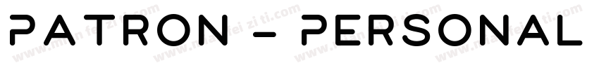 Patron - Personal Us字体转换